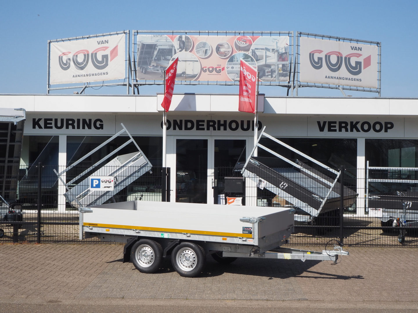 ongeremde Eduard plateauwagen 750kg 310x160 lvh 72 dubbelasser b-keuze voorraadnummer 10 €1600,- excl. 21%BTW (7)