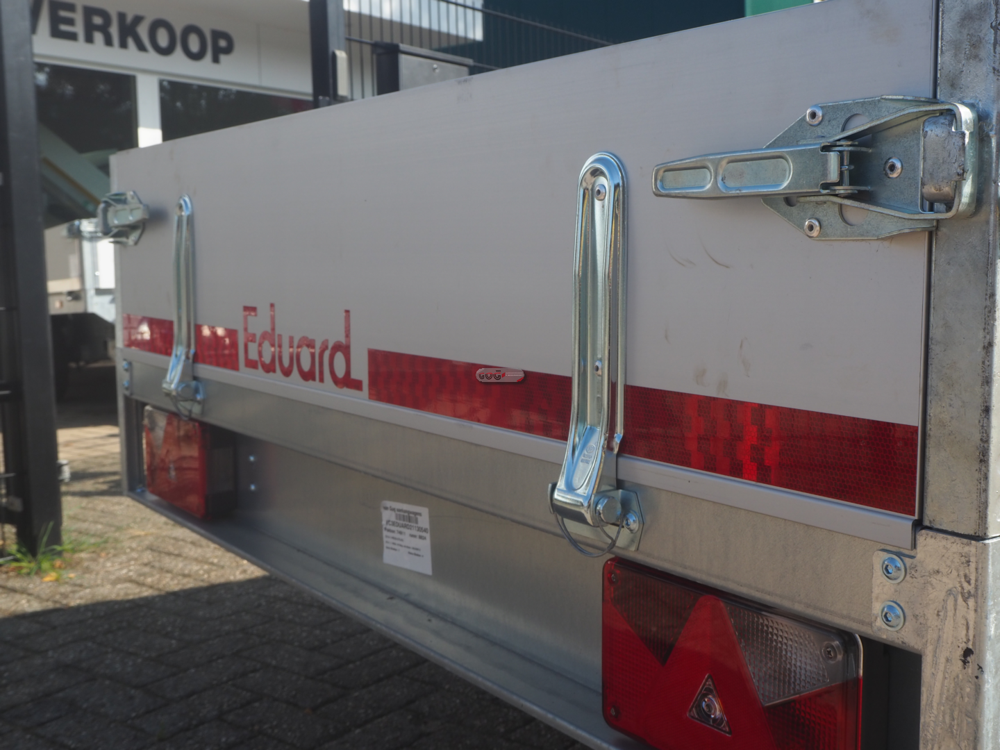 Eduard plateauwagen 230x145 750kg lvh 63cm enkelasser incl. neuswiel €1190,- excl. 21%BTW voorraadnummer 51 (9)
