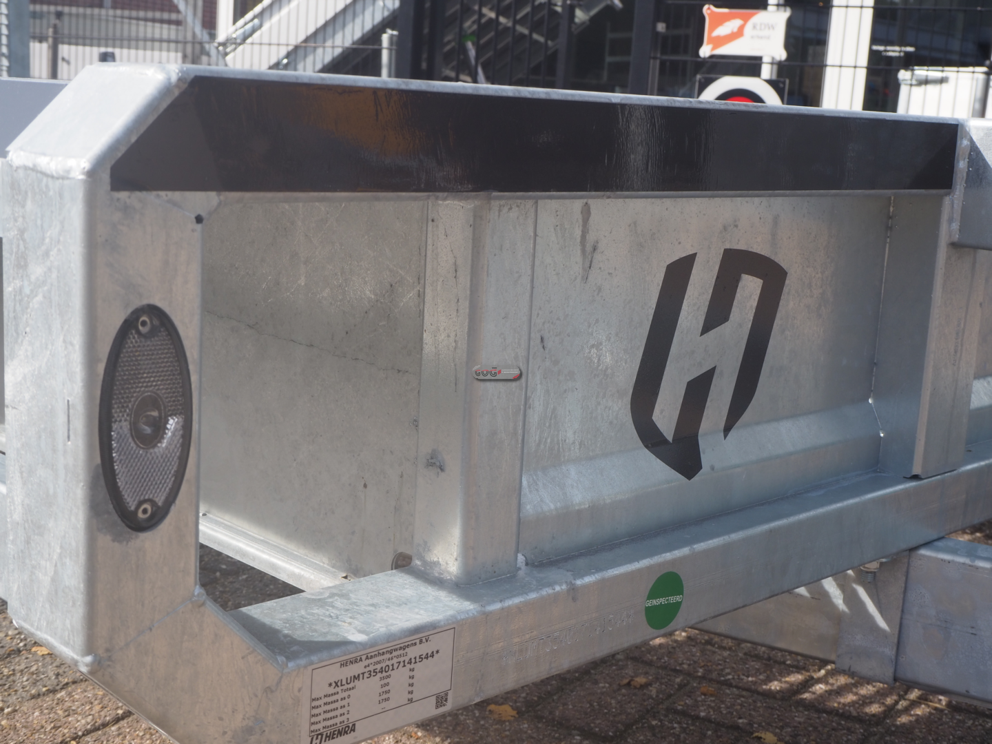 Henra machinetransporter 400x175 3500kg expert uitvoering roosterprofiel laadvloer klep 165 ipv 115cm € 6390 excl. 21%BTW (6)